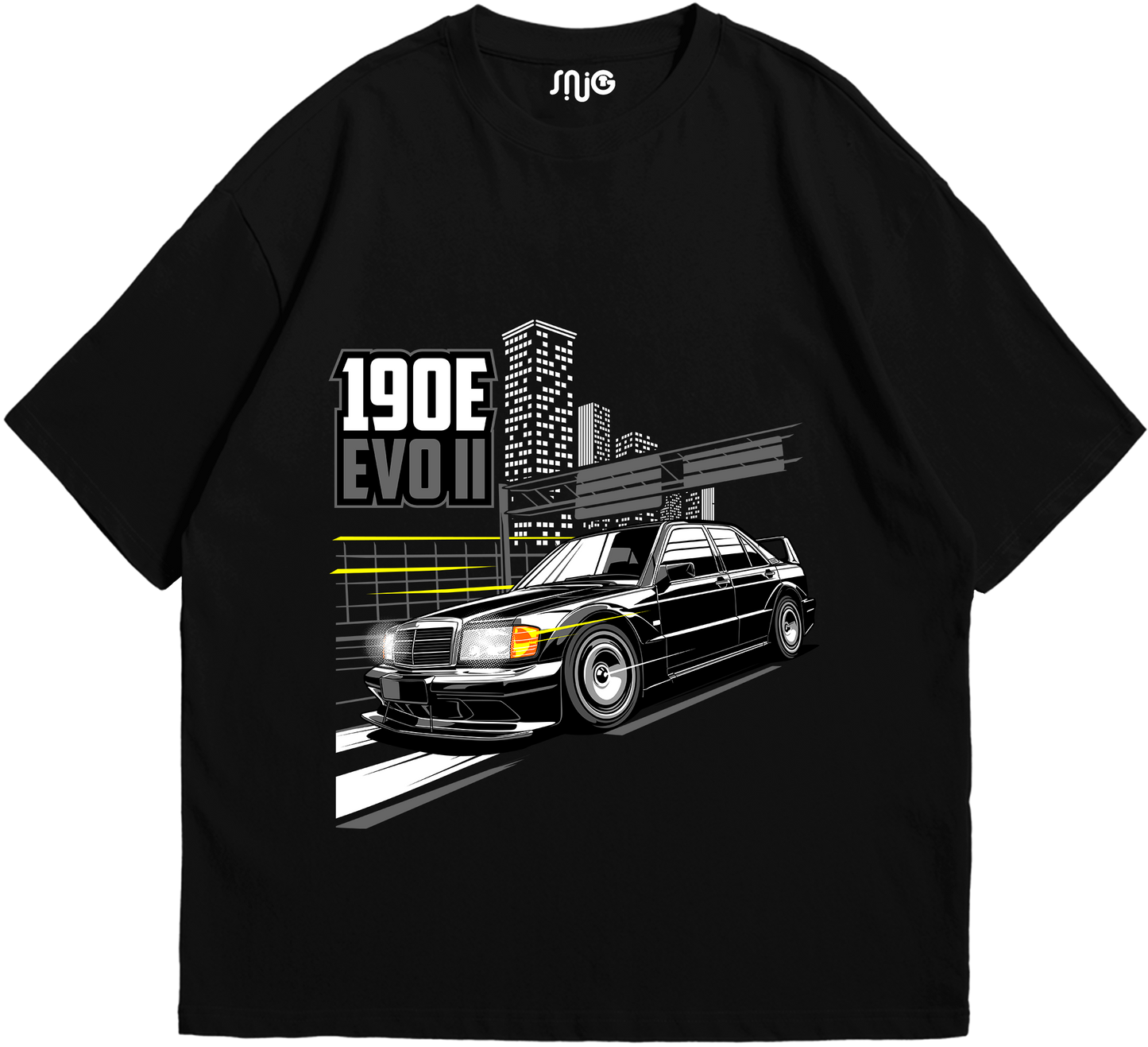 190E EVO II Car Oversized T-shirt 012