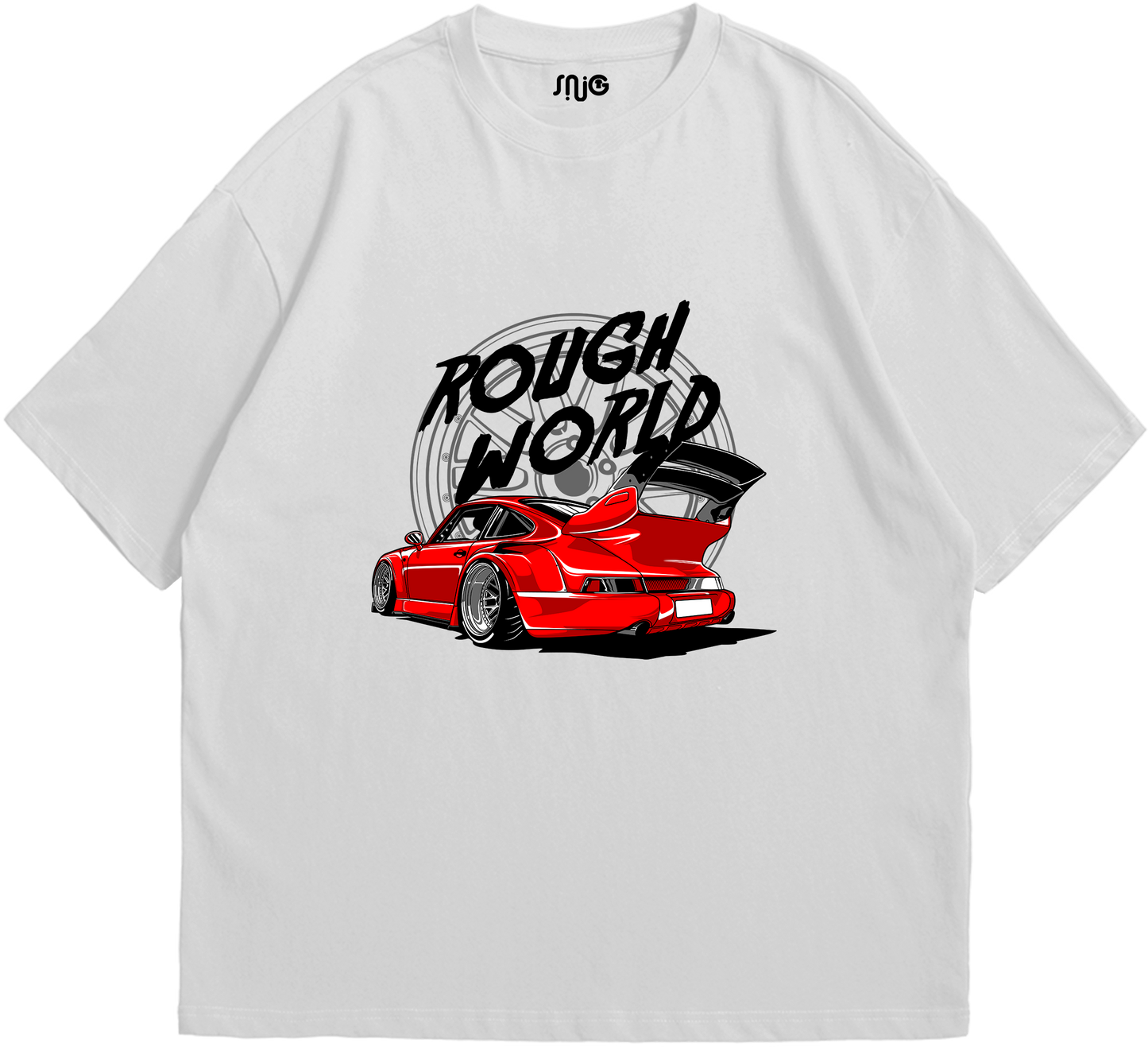 Rougn World Car Oversized T-shirt 017